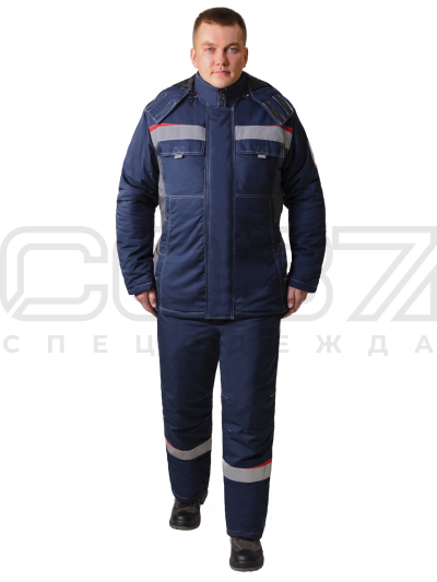 Костюм Ремак цв.т.синий серый-1