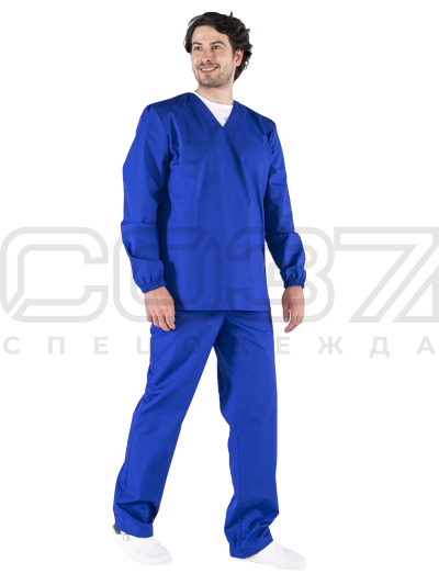 Костюм мужской ХАССП цв.василёк тк.тиси-1